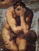 Michelangelo Buonarroti Damned soul descending into Hell Spain oil painting artist